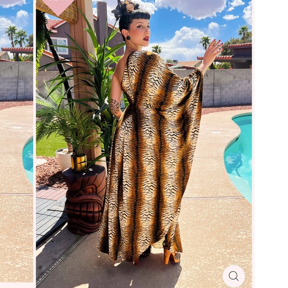 CURACAO CAFTAN DRESS IN Jersey - Picture 3 of 4